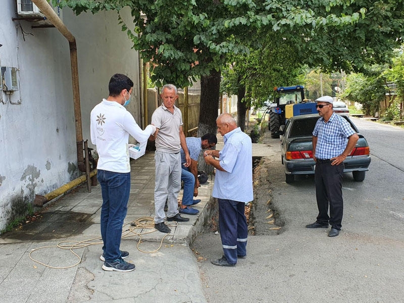 Pandemiya ilə mübarizə tədbirləri çərçivəsində maarifləndirici aksiya davam edir - FOTO