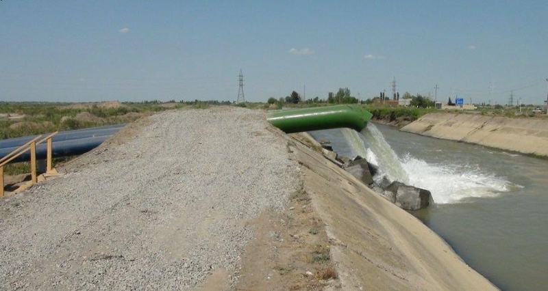 İmişlidəki göllərdən Baş Muğan kanalına 3,5 milyon kubmetr su vurulub - Suvarma problemi həll olunur - FOTO