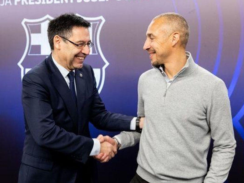 Henrik Larsson yenidən ''Barselona''da