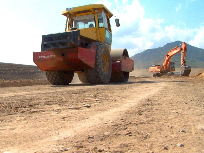 Sərhədyanı kəndin yolu təmir edilir - FOTO