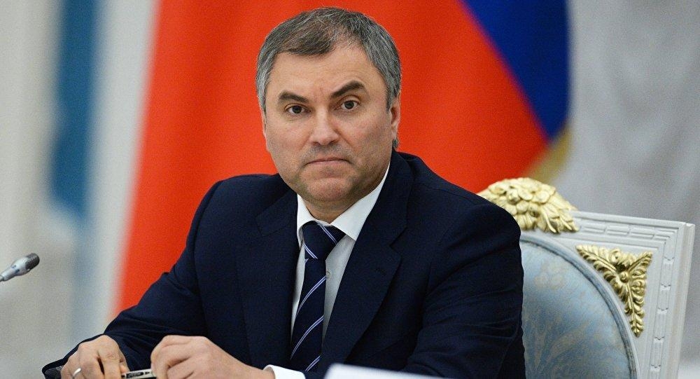 Volodin: Dövlət Duması Qarabağda vəziyyətin tənzimlənməsinə töhfə verməlidir