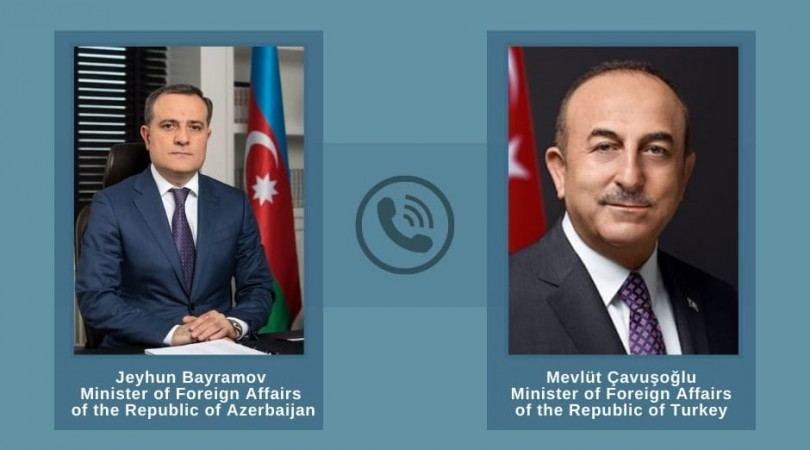 Ceyhun Bayramov ilə Mevlüt Çavuşoğlu arasında telefon danışığı baş tutub