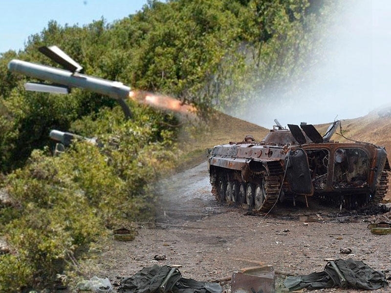 Erməni tanklarını darmadağın edən “Spike” raketləri - FOTO