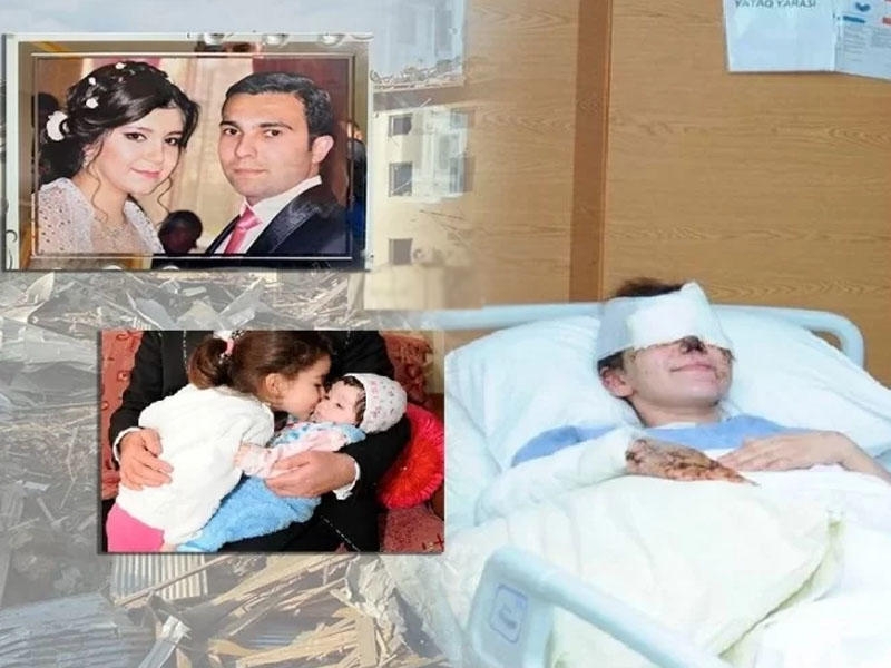 Gəncə terrorunda gözlərini itirən 2 uşaq anası - ''Balalarımı ürəyimlə görərəm''