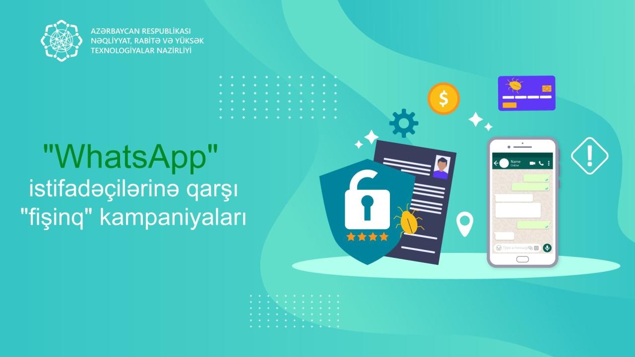 Vətəndaşların nəzərinə: “WhatsApp” üzərindən “fişinq” kampaniyaları həyata keçirilir - FOTO