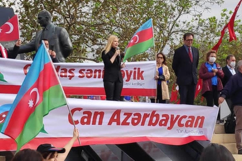 İstanbulda “Qarabağ Azərbaycandır” adlı aksiya keçirilib - FOTO