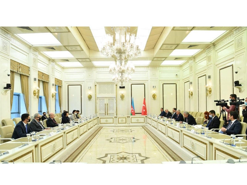Sahibə Qafarova Binəli Yıldırımın başçılıq etdiyi nümayəndə heyəti ilə görüşüb - FOTO