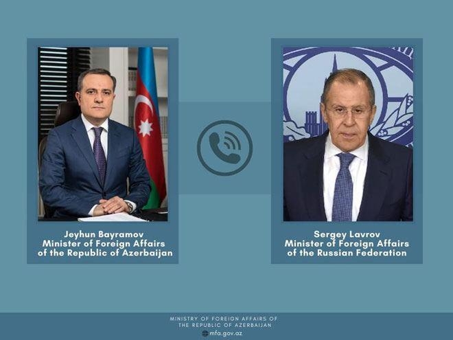 Ceyhun Bayramov və Sergey Lavrov arasında telefon danışığı olub