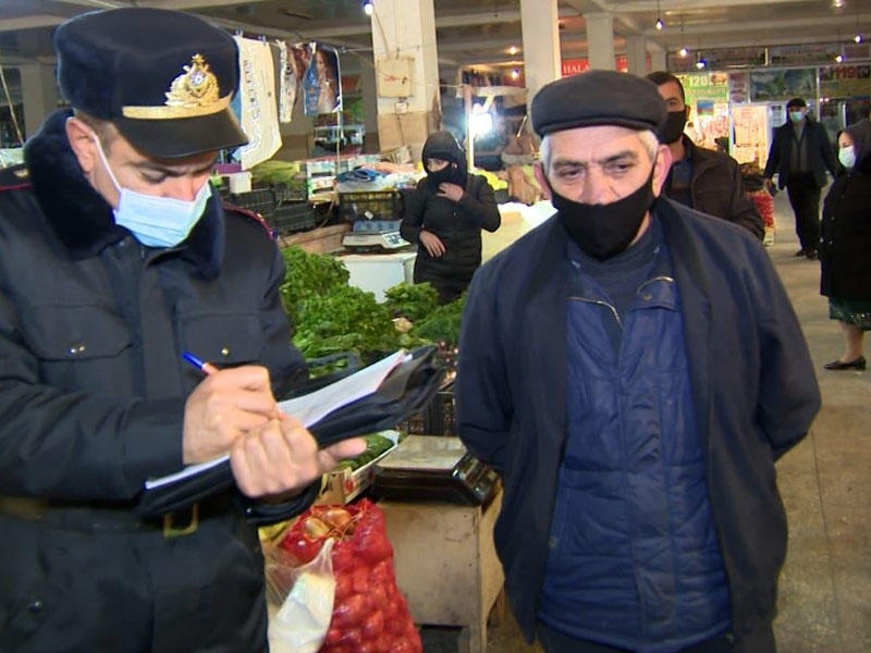 Polis koronavirusla mübarizə tədbirlərini gücləndirdi - VİDEO - FOTO