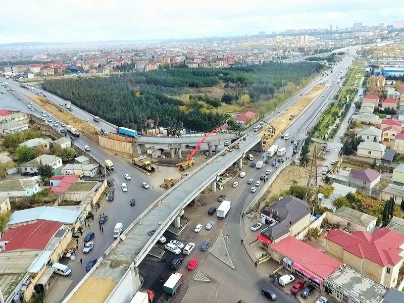 Sulutəpə dairəsində yeni qovşağının inşası tamamlanmaq üzrədir - VİDEO - FOTO