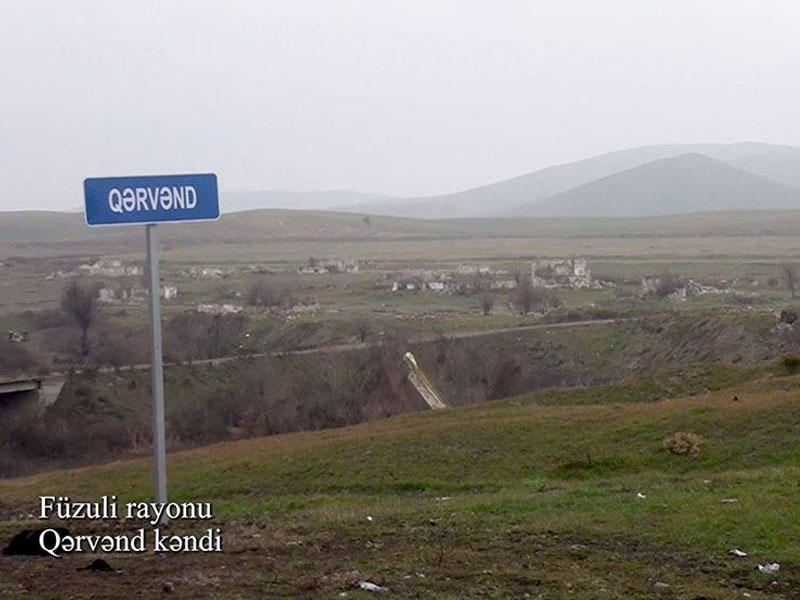 Füzuli rayonunun Qərvənd kəndi - FOTO - VİDEO