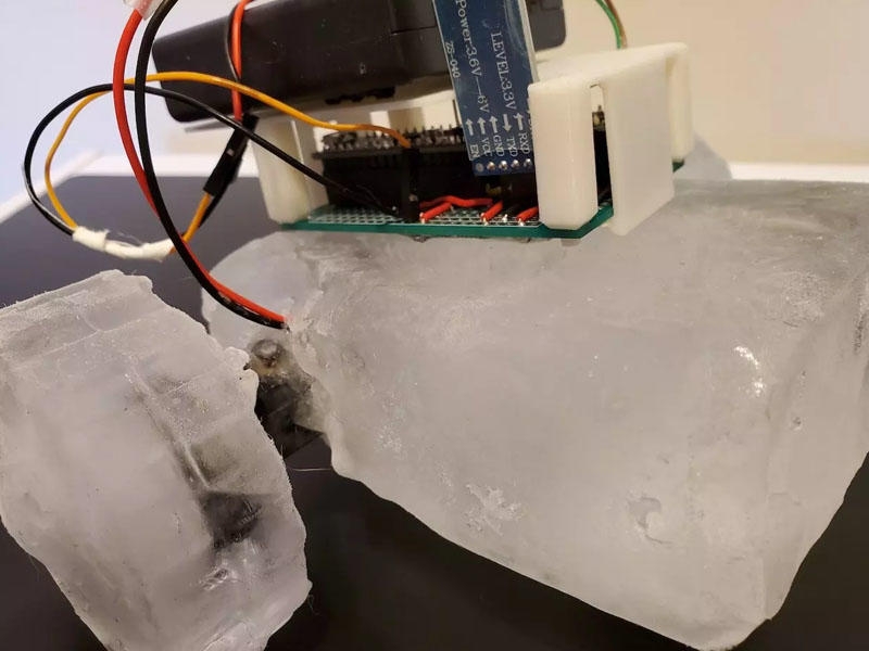 Mühəndislər buzdan robot hazırlamağı təklif edib - VİDEO