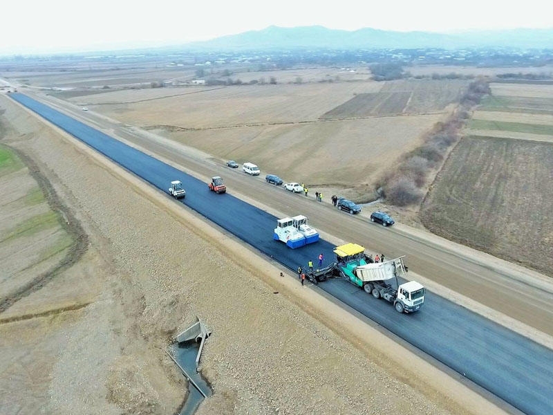 Bu magistralın 130 km-lik sonuncu hissəsi də genişləndirilir - FOTO