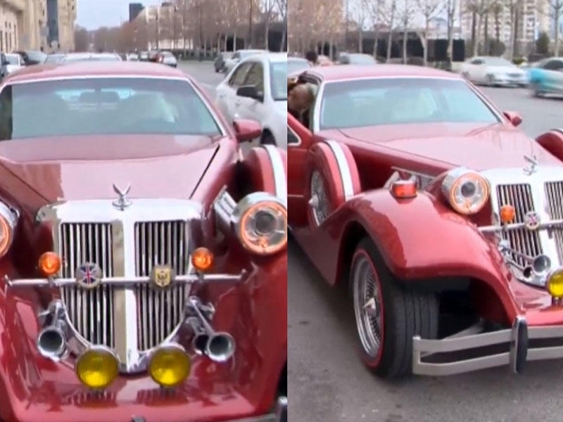 Cavanşir Məmmədov hərracdan aldığı ''Rolls-Royce''nu göstərdi - VİDEO