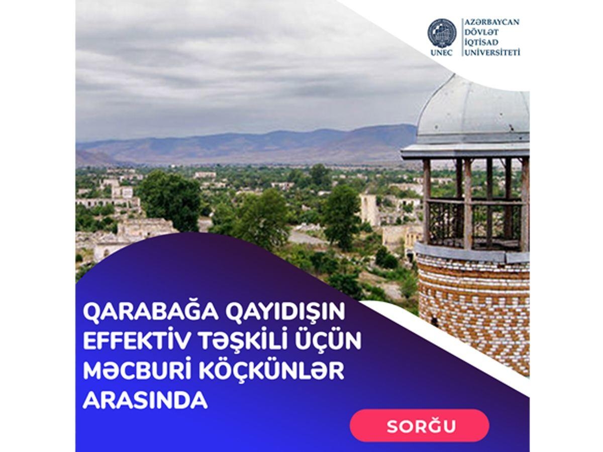 Qarabağa qayıdışın effektiv təşkili məqsədilə məcburi köçkünlər arasında sorğu keçirilir