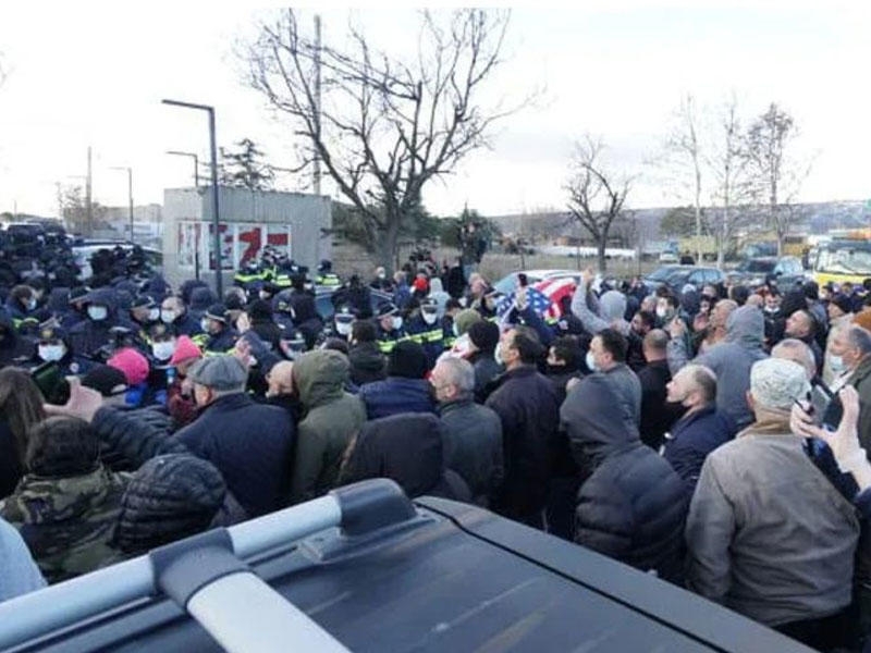 Gürcüstanda müxalifət lideri həbs edildi - FOTO