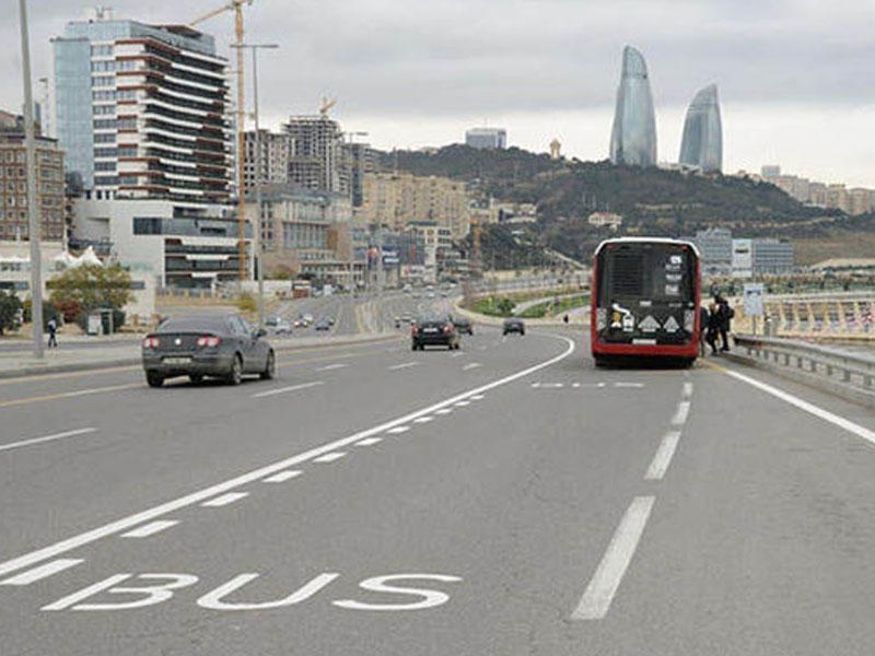 Avtobus zolaqlarının 24 saat qüvvədə olduğu küçə və prospekt AÇIQLANDI