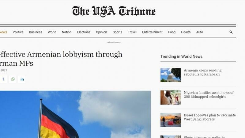 “The USA Tribune”: alman deputatlar vasitəsilə qeyri-effektiv erməni lobbiçiliyi