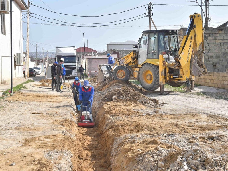 Bu qəsəbədə mərkəzləşdirilmiş su təchizatı sistemi yaradılır - FOTO