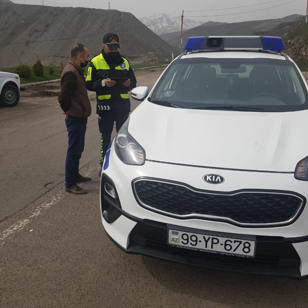 Yol polisi Daşkəsəndə reyd keçirib - FOTO