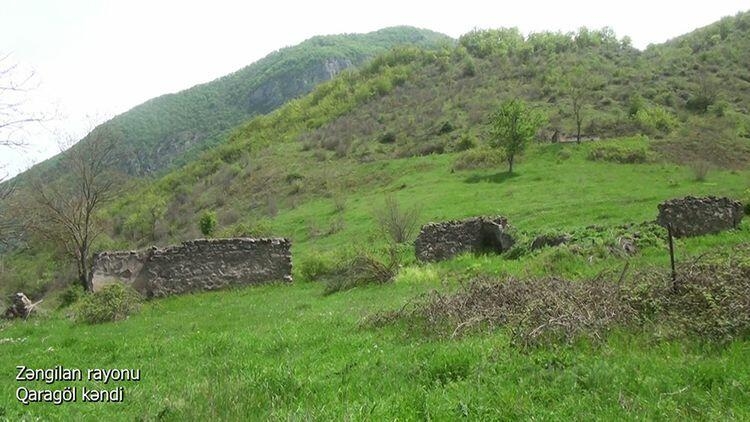 İşğaldan azad olunan Qaragöl kəndindən görüntülər - VİDEO