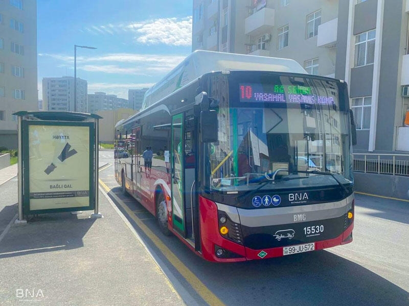 Bakıda yeni xətt üzrə sərnişin avtobusları istifadəyə verilib - FOTO