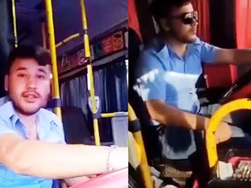 “TikTok” videosu çəkən avtobus sürücüsü işdən çıxarıldı