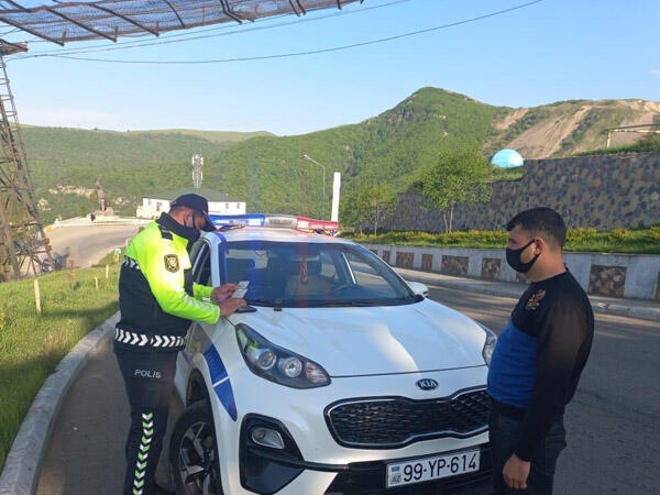 Daşkəsəndə Yol Polisinin reydləri davam edir - FOTO