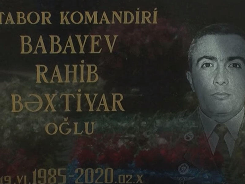 Şəhid mayor Rahib Babayevin doğum günü idi - VİDEO