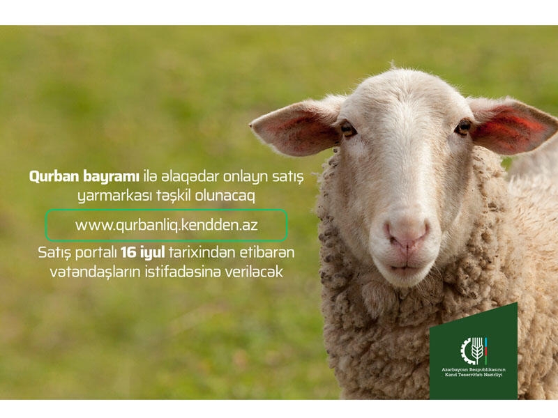 Qurban bayramı ilə əlaqədar onlayn satış yarmarkası təşkil olunacaq