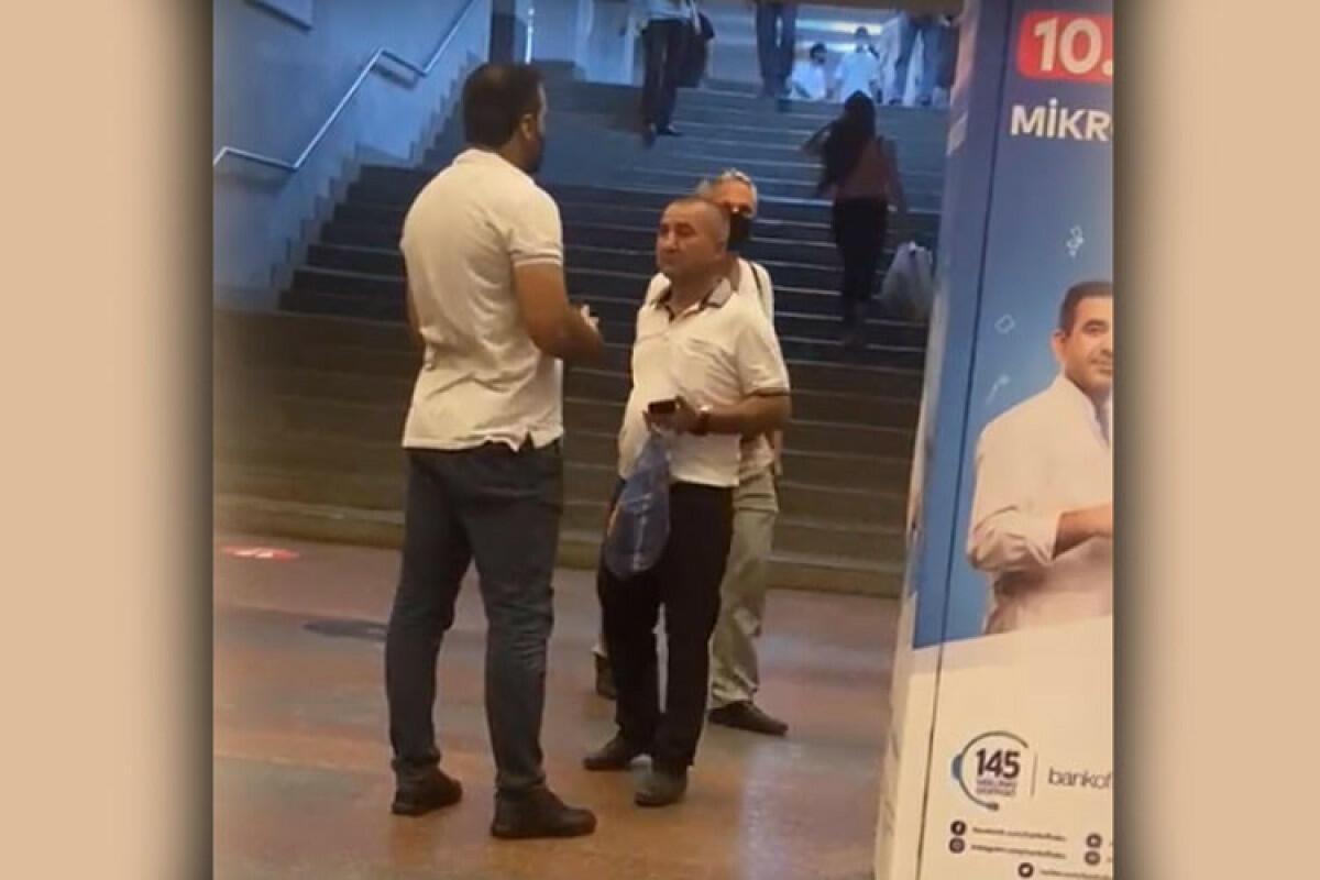 Mülki geyimli polislər Bakı metropolitenində