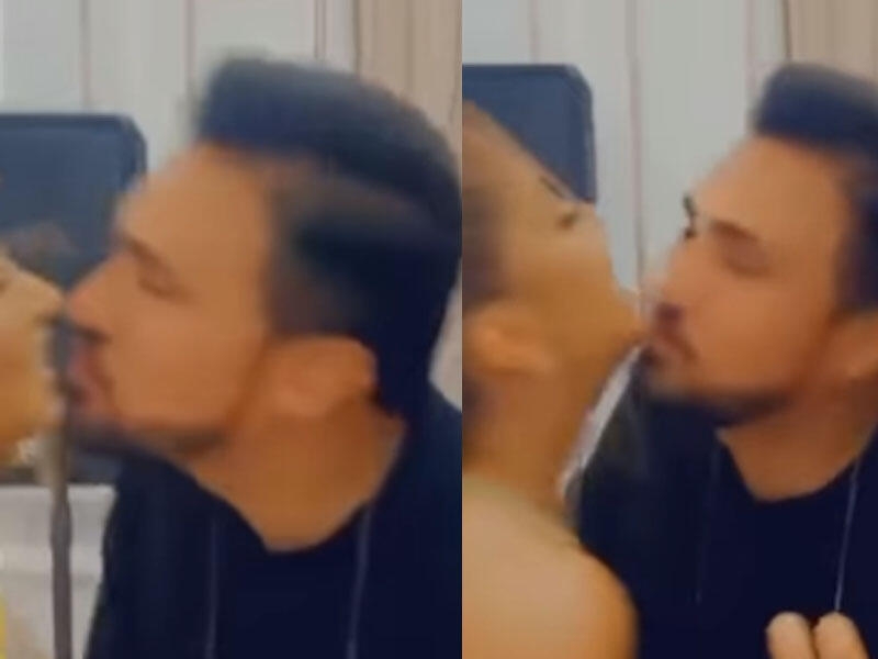 Azərbaycanlı məşhurların öpüş görüntüləri: Bir-birindən doymadılar - VİDEO