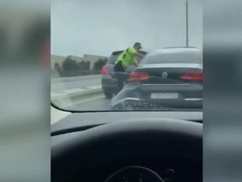 Bakıda maşınları əzərək polisdən qaçan şəxs 3 aylıq həbs edildi