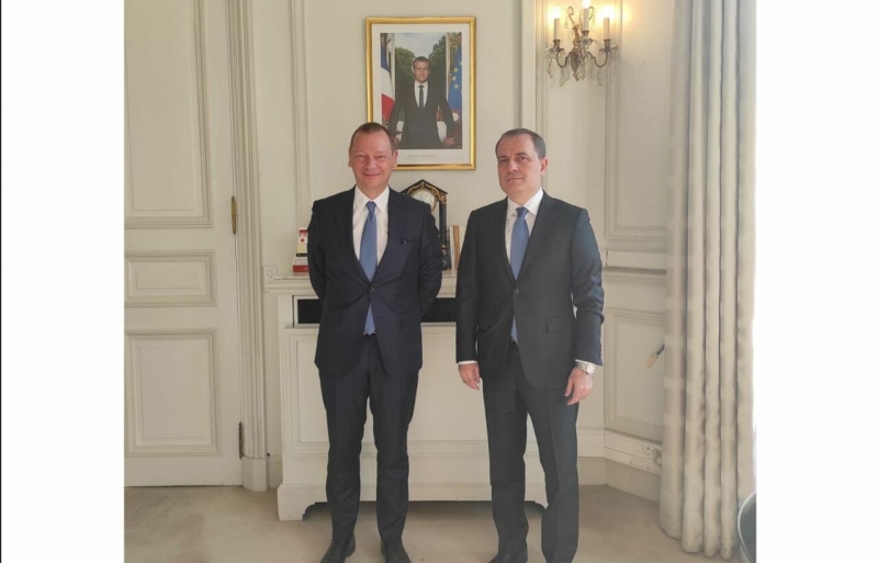 Ceyhun Bayramov Fransa Prezidentinin diplomatik müşaviri ilə görüşdü