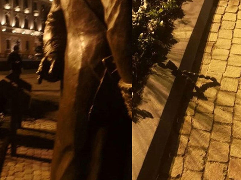 Tağıyevin heykəlinə zərər vuranların adları açıqlandı - FOTO