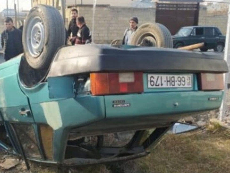Polkovnik-leytenant qəzaya düşdü - FOTO