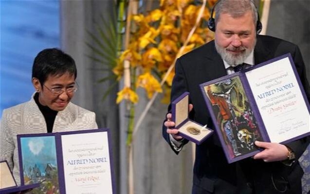 Ukraynalı qaçqınlara kömək etmək üçün Nobel medalını  satışa çıxardı