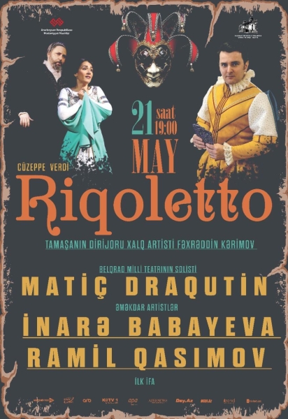 Cüzeppe Verdinin “Riqoletto” operasının tamaşası keçiriləcək