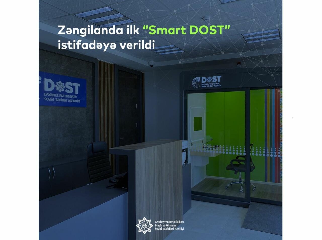 Zəngilanda “Ağıllı kənd” layihəsi üzrə ilk “Smart DOST” məntəqəsi istifadəyə verilib - FOTO