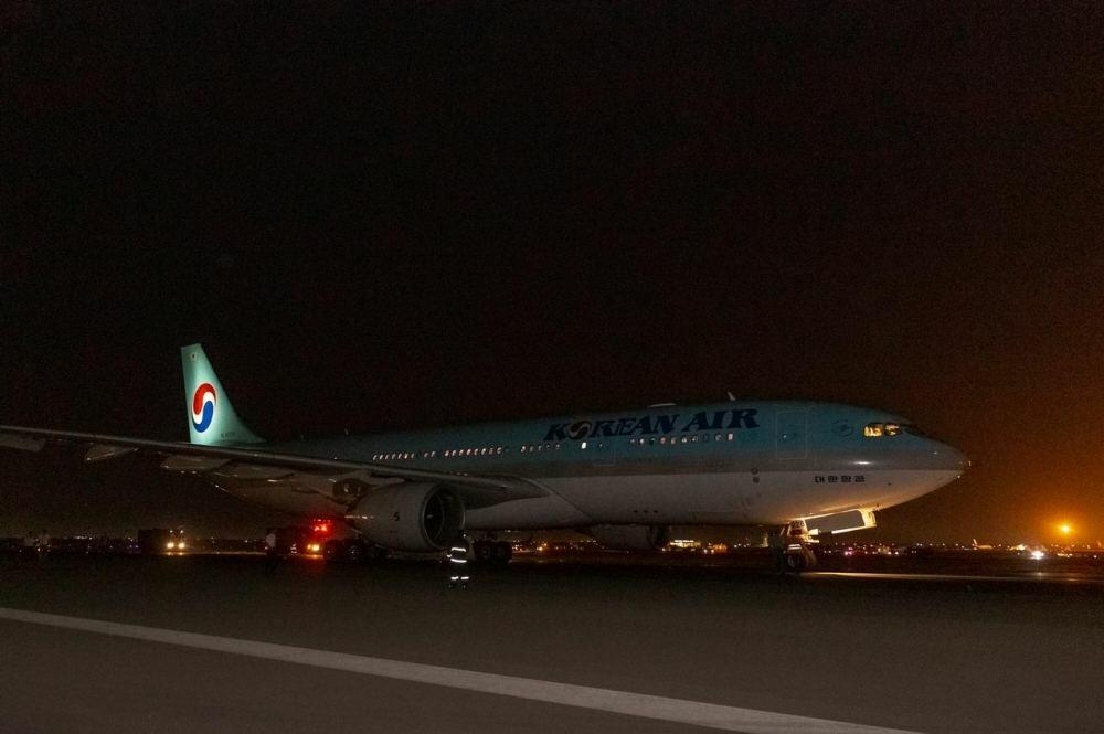 Bakı aeroportuna “Korean Air” aviaşirkətinə məxsus təyyarə məcburi eniş edib - FOTO