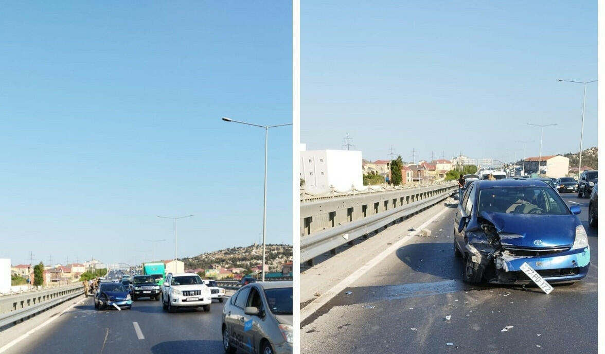 Bakı-Sumqayıt yolunda zəncirvari QƏZA