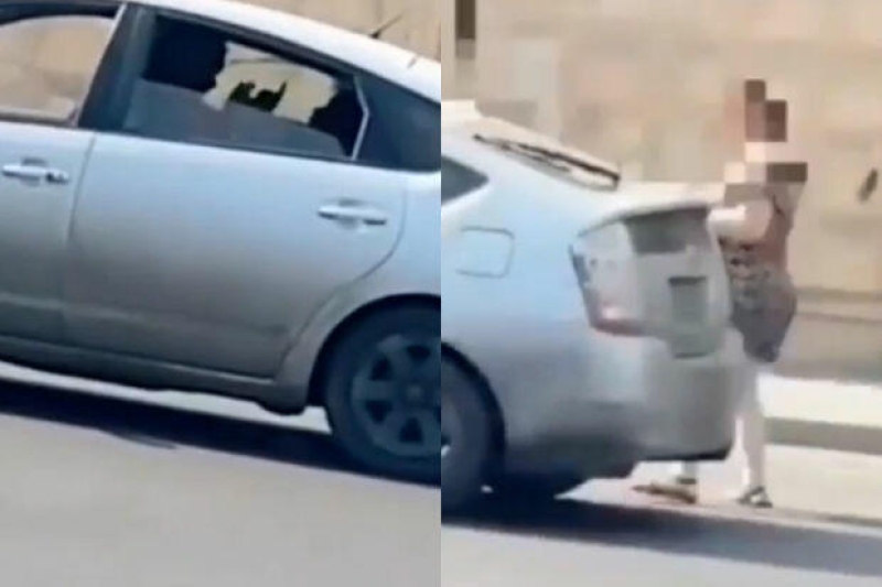 Bakıda “Prius” sürücüsündən qadın sərnişinə qarşı zorakılıq - VİDEO