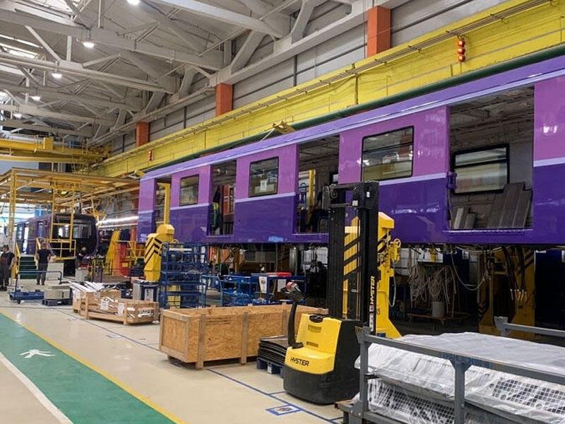 Bakı metrosu üçün yeni vaqonlar hazırlanır - FOTO