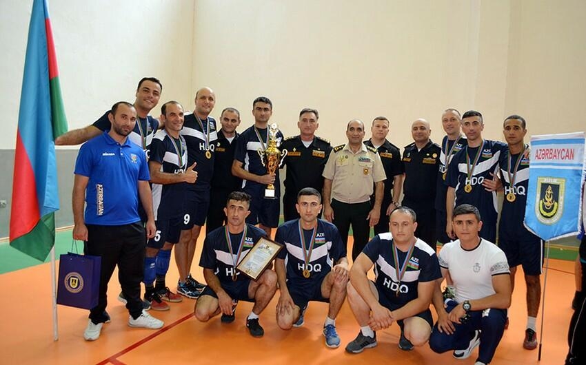 Azərbaycan hərbi dənizçiləri voleybol yarışının qalibi olublar - FOTO