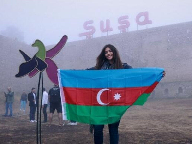 Van Dammın pianoçu gəlini Şuşada - FOTO