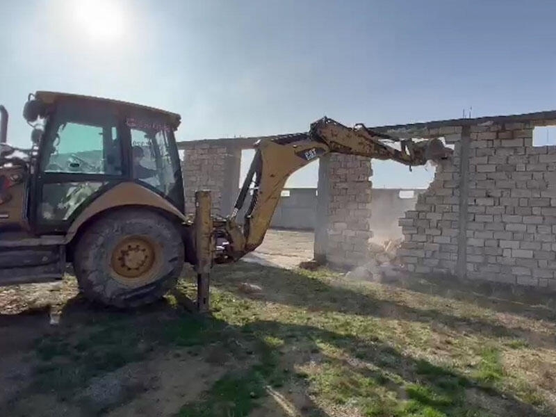 Bakıda qanunsuz tikintilərin qarşısı alındı - VİDEO