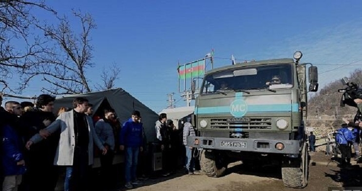 Sülhməramlıların 24 maşını aksiya ərazisindən  keçdi