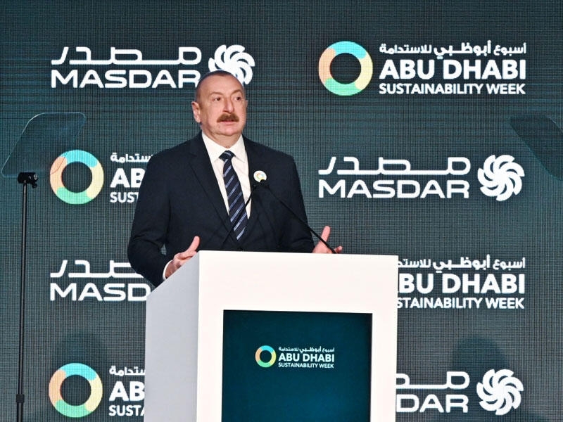 Prezident: “Masdar” ilə əməkdaşlıq Azərbaycanı çox mühüm yaşıl enerji mənbəyinə çevirəcək