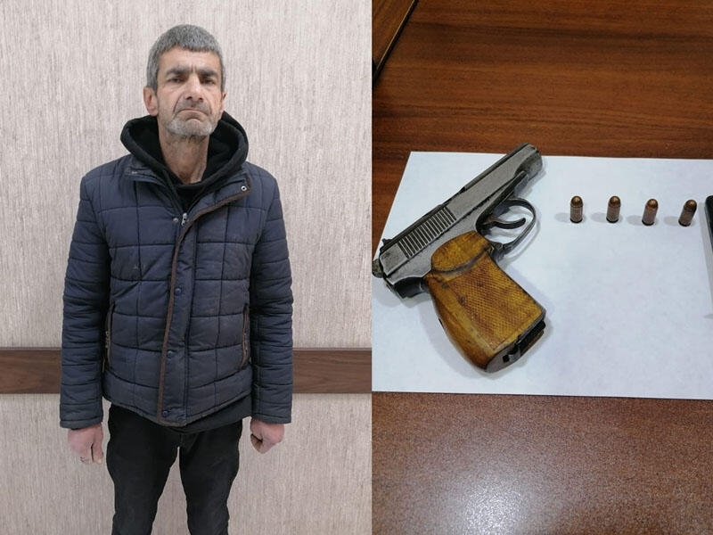 Bakıda “Makarov” satmaq istəyən şəxs saxlanıldı