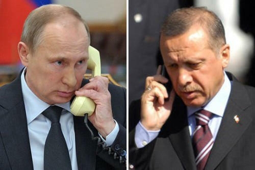 Ərdoğanla Putin arasında telefon danışığı olub